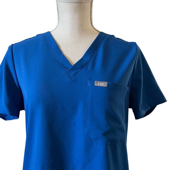 Figs blue scrubs top size S - Picture 3 of 6